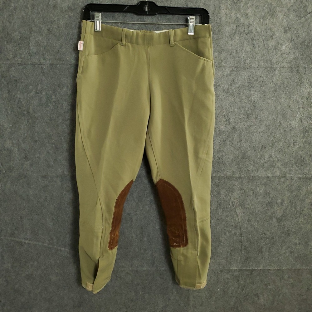 The Tailored Sportsman English Riding Pants Tan Horse Breeches Equestrian Sz 18